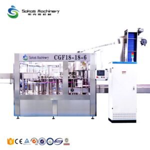 CGF18-18-6 300ml 500ml Glass Water Bottle Filling Machine Sealing Capping Water Filling Machine