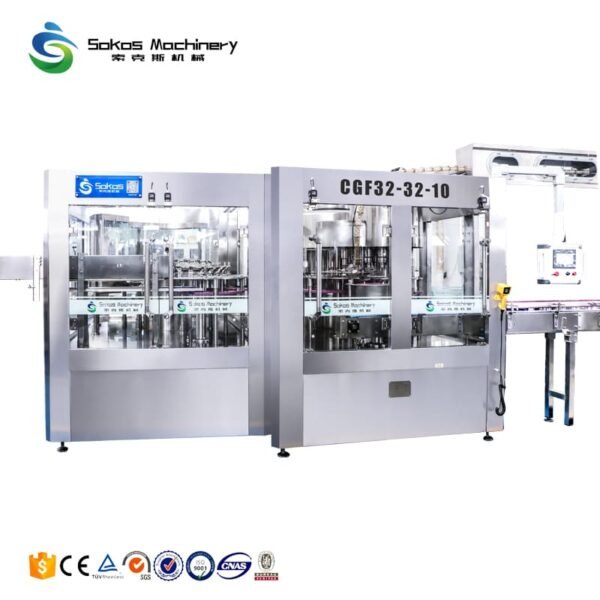 CGF32-32-10 Automatic PET Bottle Pure Mineral Table Drink Water Filling Capping Making Bottling Machine Line