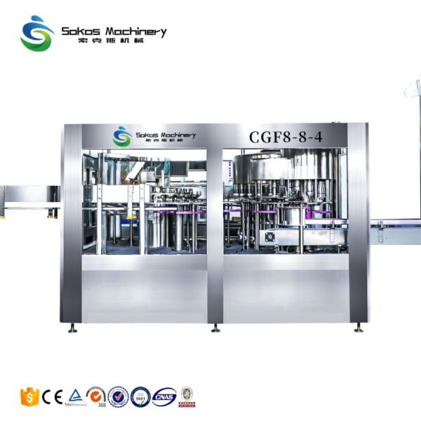 CGF8-8-4 Fully Automatic PET Bottle Drinking Mineral Water Filling Machine