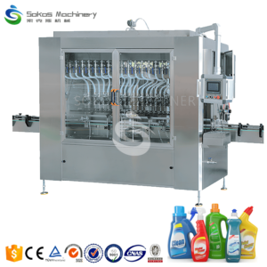 Fully Automatic 6-heads 300ml Daily Chemical Product Laundry Detergent 2500-3000/BPH Plastic Bottle Linear Filling Machine