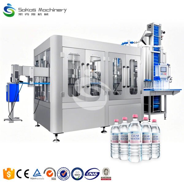 CGF14-12-5 Fully Automatic 300-1000ml Plastic Bottle 4000/phb Pure Water Filling Machine