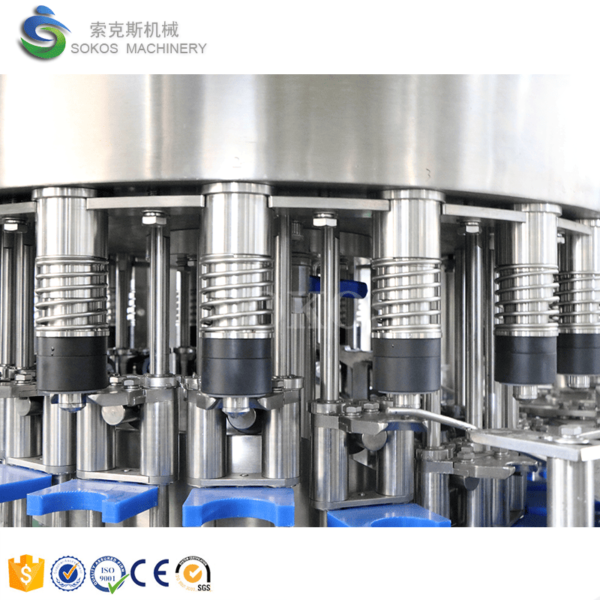 CGF-8-8-4 Fully Automatic 3 In 1 2000/phb Customizable 300-1000ml Plastic Bottle Water Filling Machine - Image 2