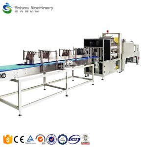 Automatic 80 Packages/Minute Linear Heat Shrink Bottle Packing Machine