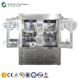 9000BPH Automatic Bottle Plastic Bottle Sleeve Labeling Machine